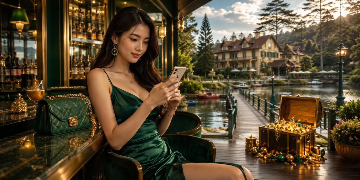 Người dùng tại Đà Lạt chơi slot game và thực hiện thanh toán trên điện thoại